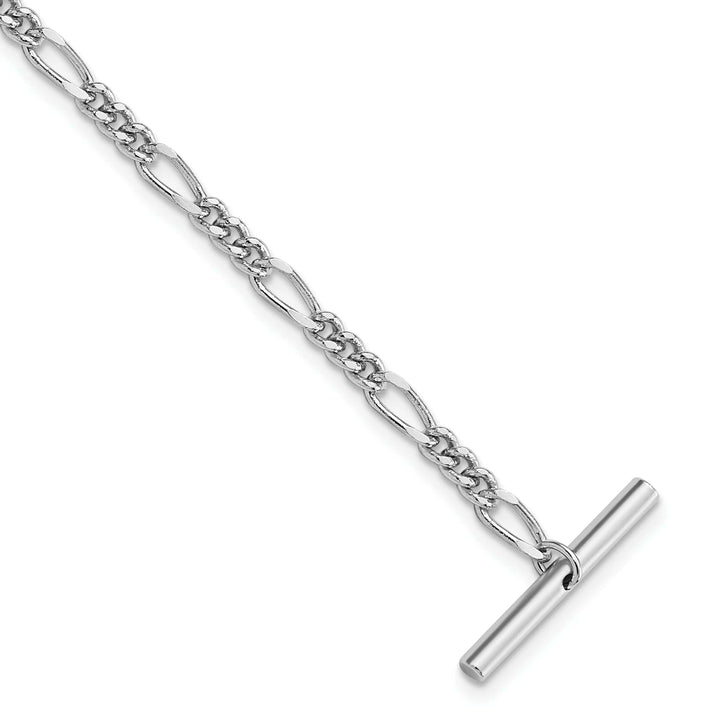 Kelly Waters Chains Rhodium Plated Figaro Tie Chain