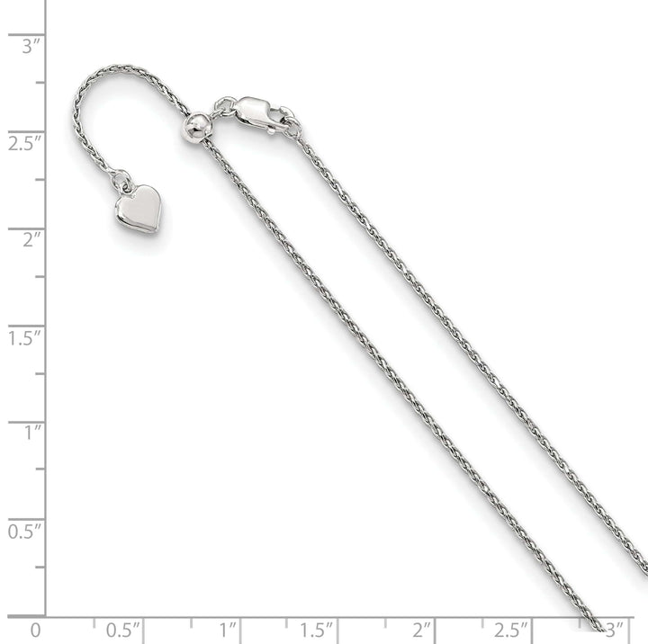 Lovely Rita's Chains Silver 1.1 m D.C 22 inch Adjustable Spiga Chain