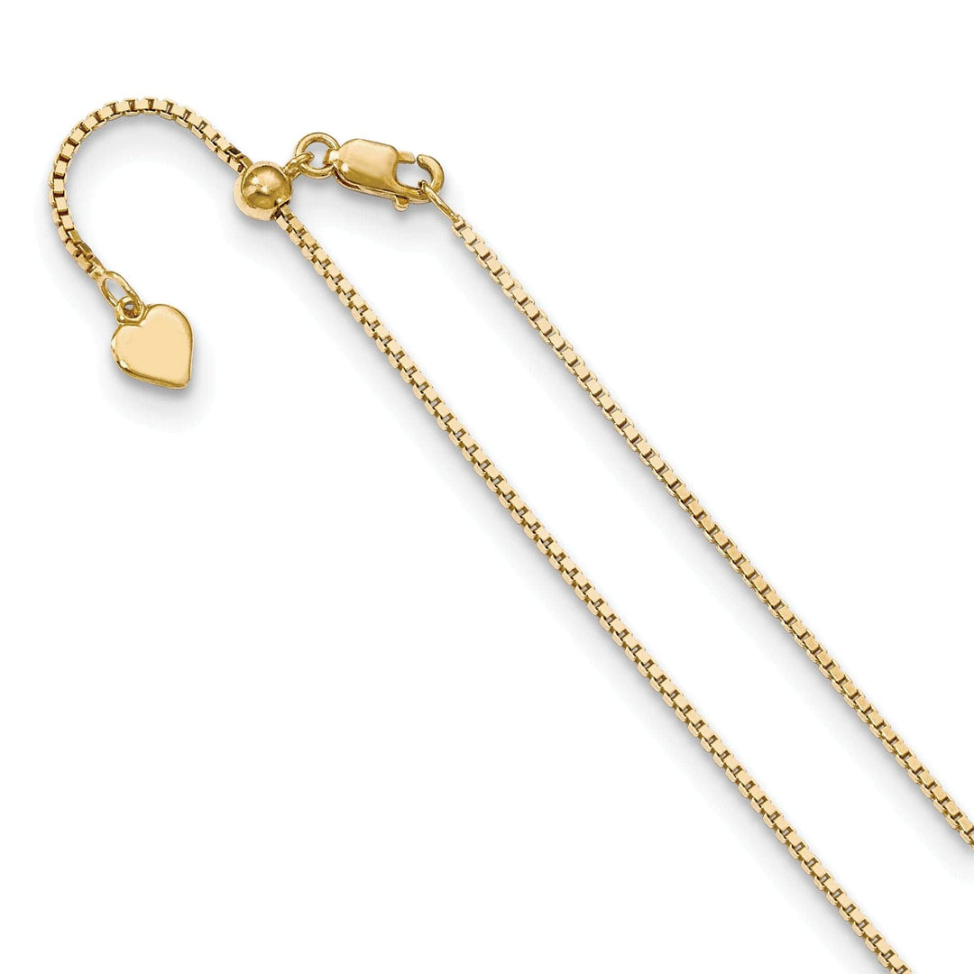 Lovely Rita's Chains Silver 1.1 mm Gold-plated Adjustable Box Chain
