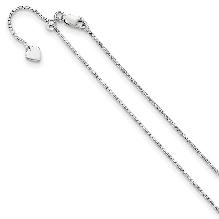 Lovely Rita's Chains Silver 1.25 mm Adjustable Round Box Chain