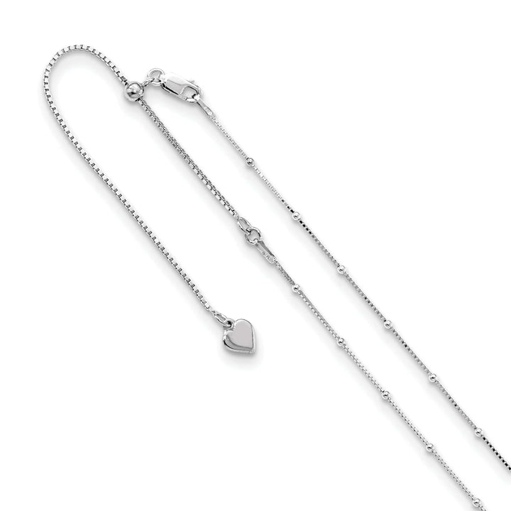 Lovely Rita's Chains Silver 1.5 mm Beaded Adjustable Box Chain