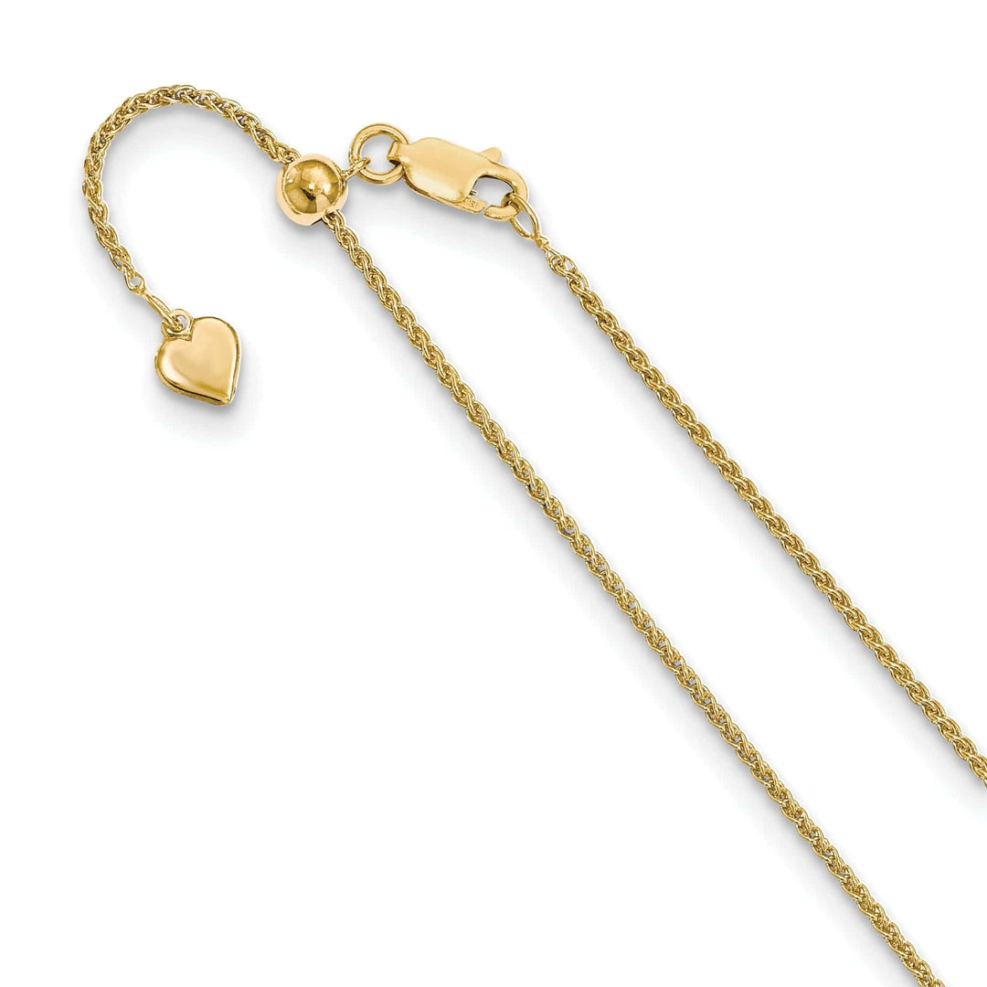 Lovely Rita's Chains Silver 1.5 mm Gold Adjustable Spiga Chain