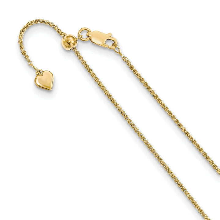 Lovely Rita's Chains Silver 1.5 mm Gold Adjustable Spiga Chain