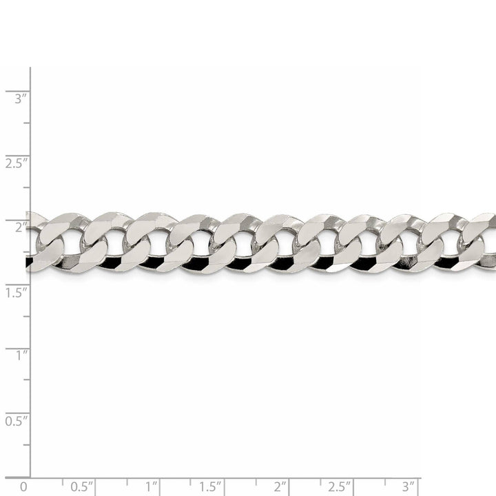 Lovely Rita's Chains Silver 12.30-mm Solid Beveled Link Curb Chain
