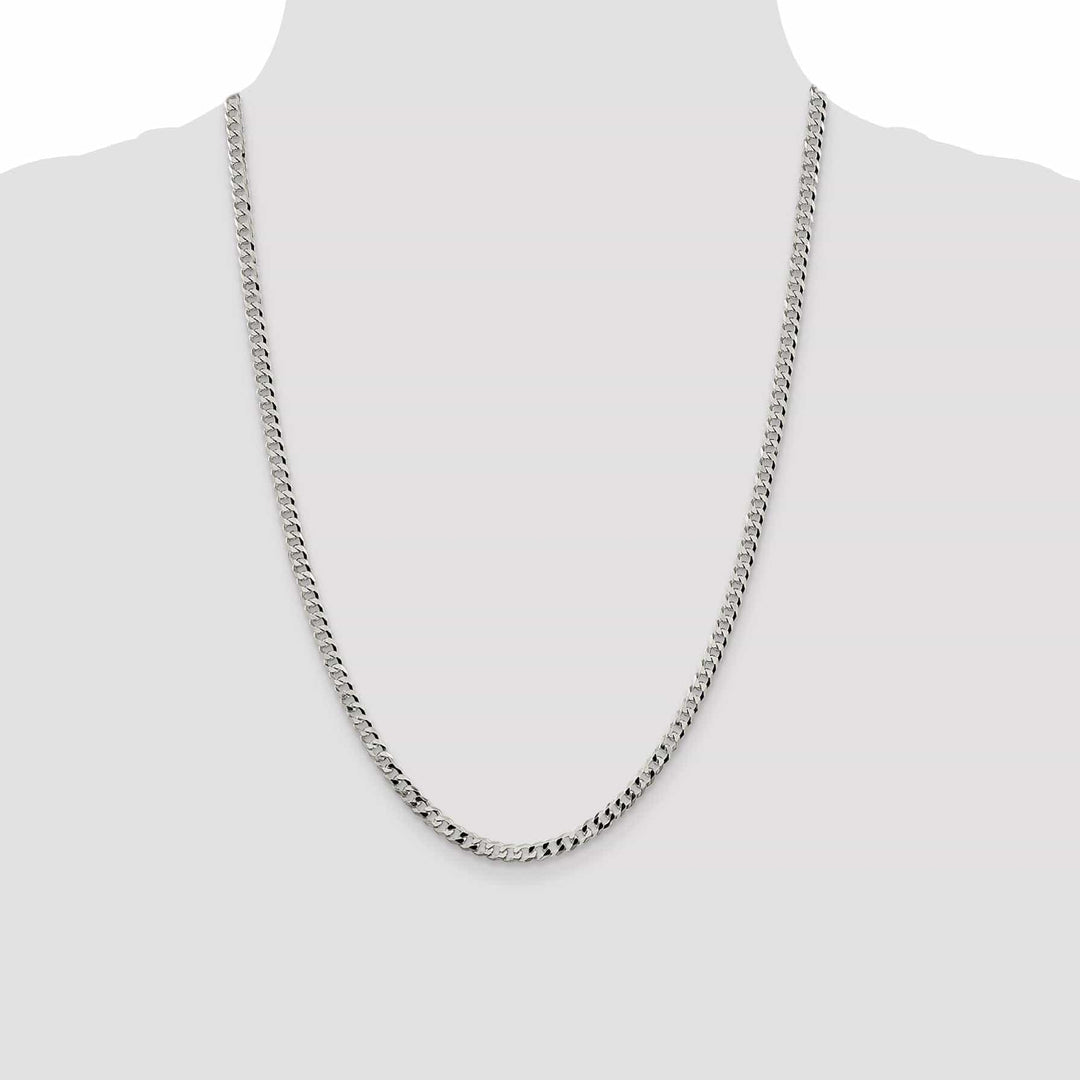 Lovely Rita's Chains Silver 4.00-mm Solid Beveled Link Curb Chain
