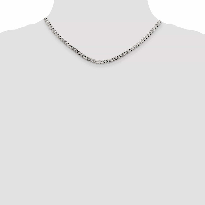 Lovely Rita's Chains Silver 4.00-mm Solid Beveled Link Curb Chain