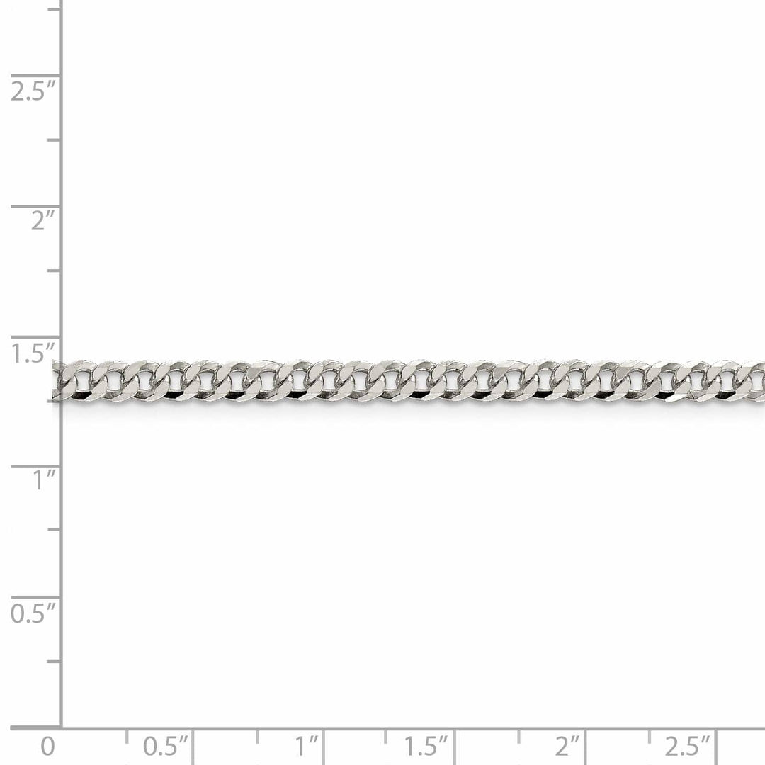 Lovely Rita's Chains Silver 4.00-mm Solid Beveled Link Curb Chain