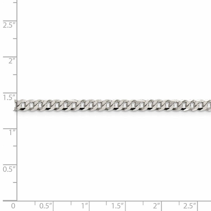 Lovely Rita's Chains Silver 4.00-mm Solid Beveled Link Curb Chain