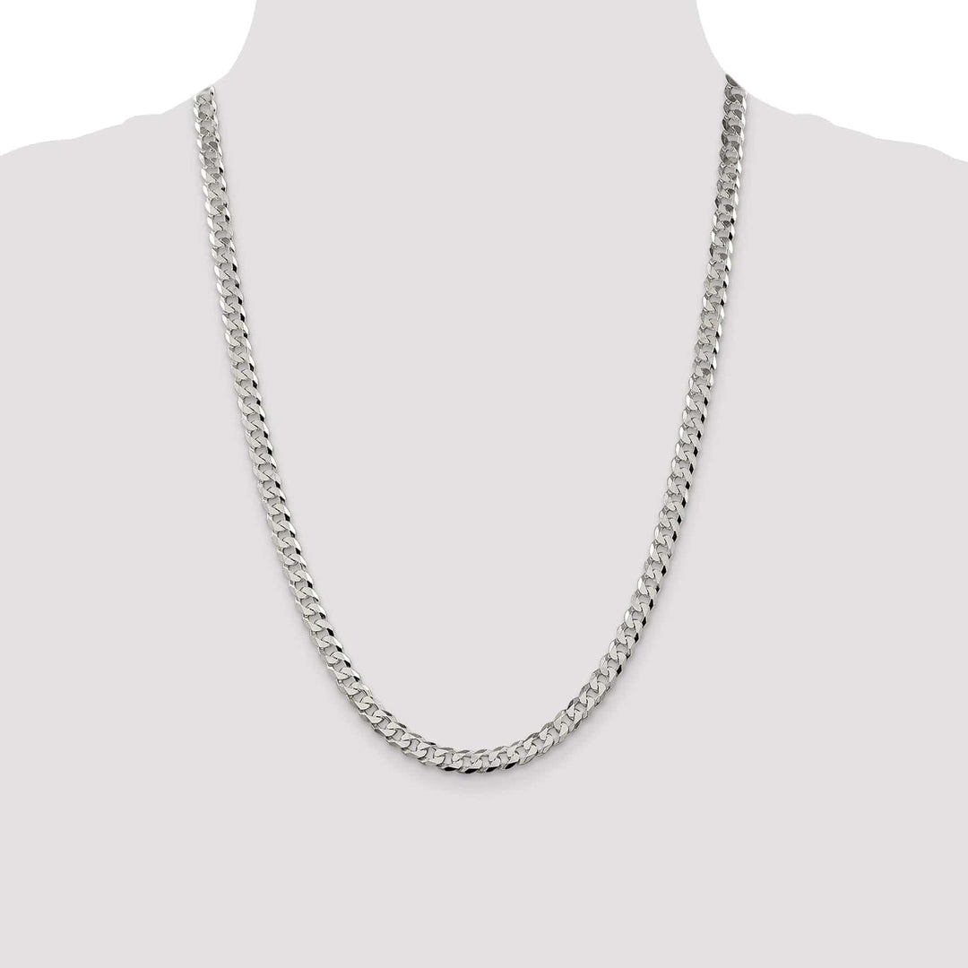 Lovely Rita's Chains Silver 5.50-mm Solid Beveled Link Curb Chain