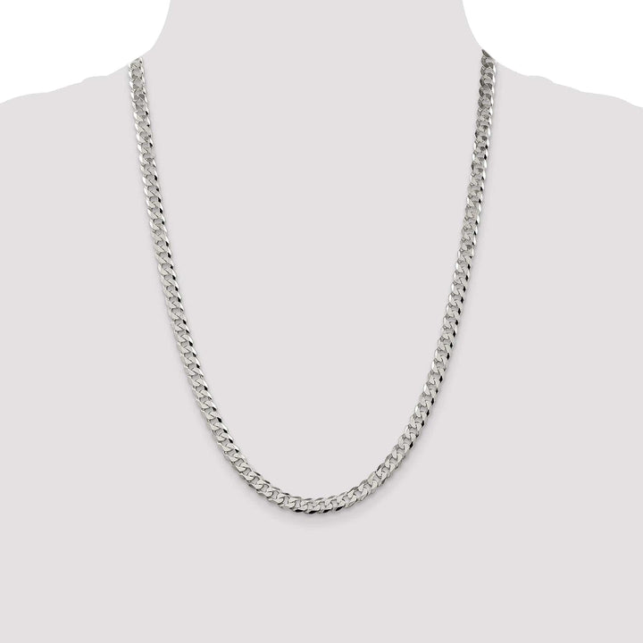 Lovely Rita's Chains Silver 5.50-mm Solid Beveled Link Curb Chain