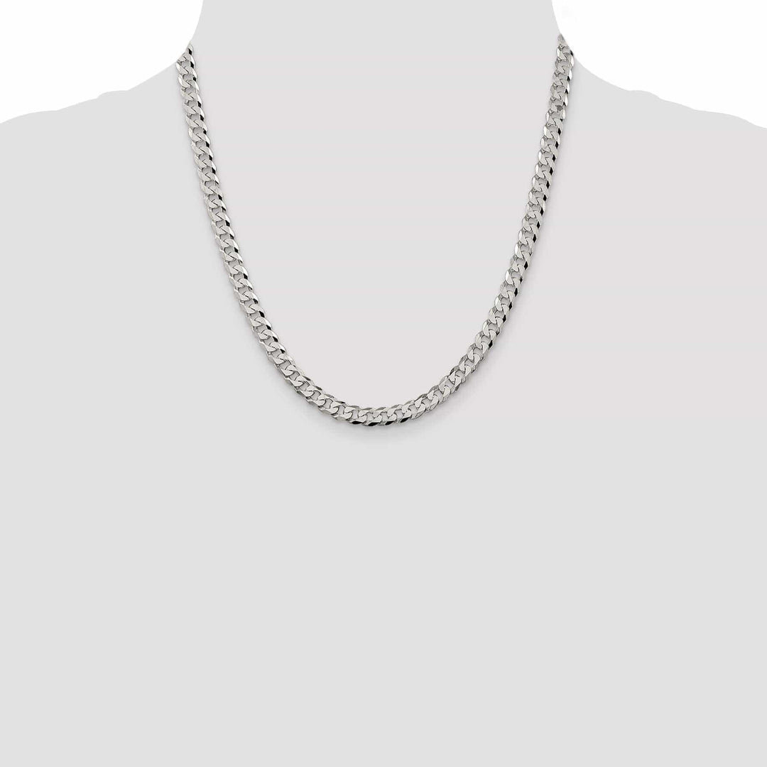 Lovely Rita's Chains Silver 5.50-mm Solid Beveled Link Curb Chain