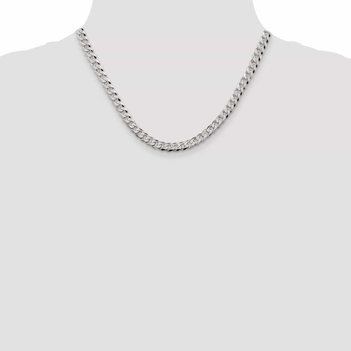 Lovely Rita's Chains Silver 5.50-mm Solid Beveled Link Curb Chain
