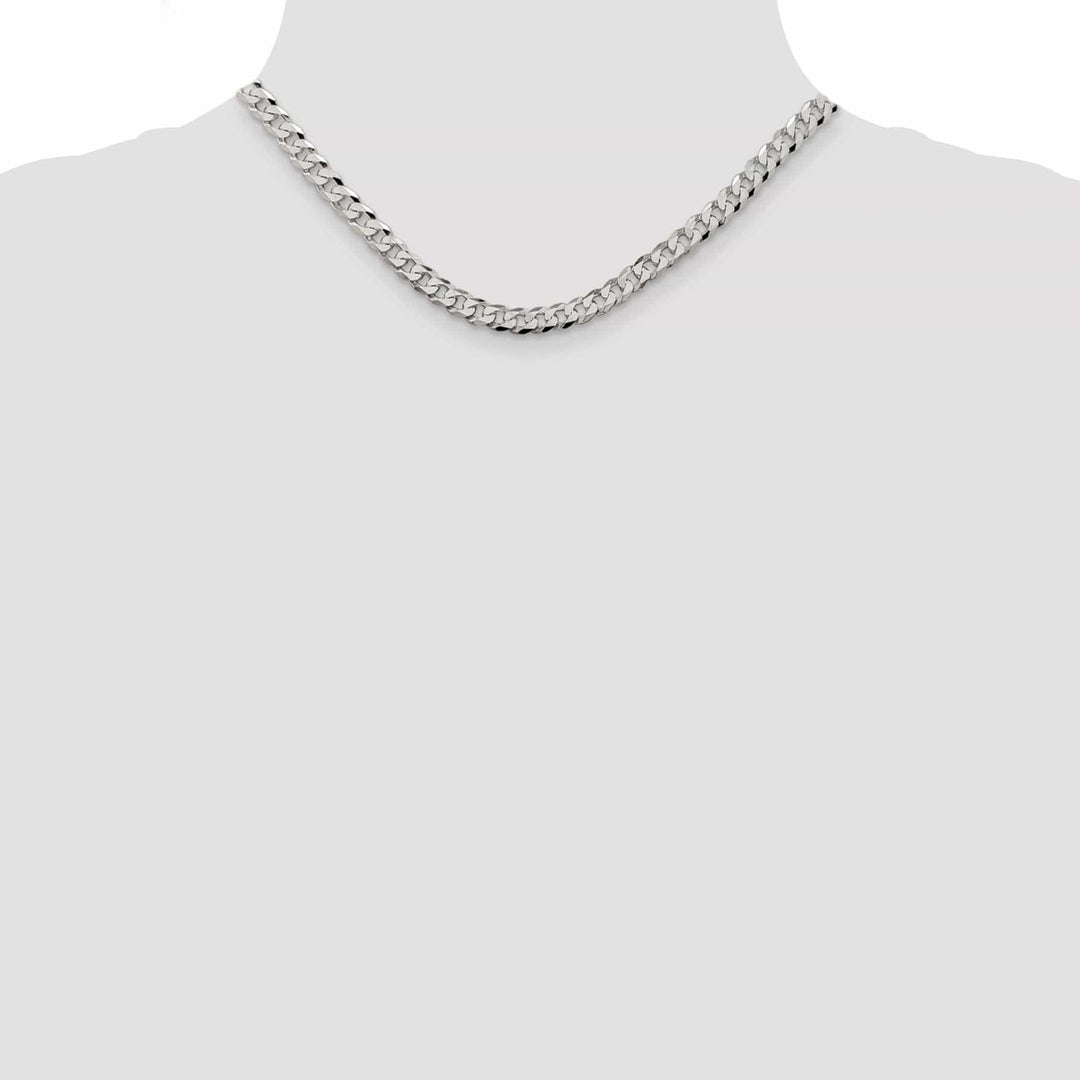 Lovely Rita's Chains Silver 5.50-mm Solid Beveled Link Curb Chain