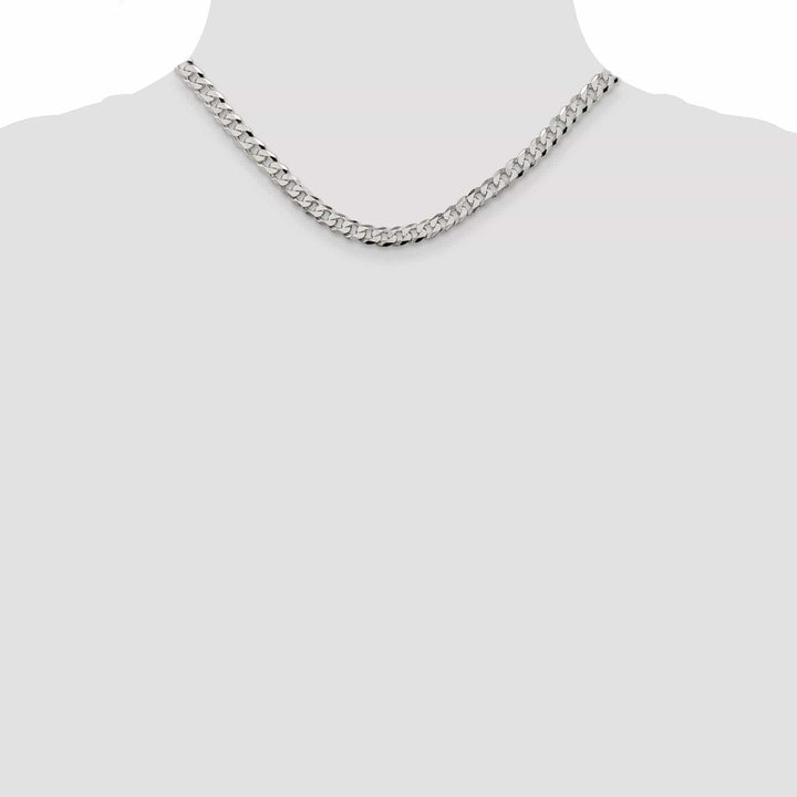 Lovely Rita's Chains Silver 5.50-mm Solid Beveled Link Curb Chain