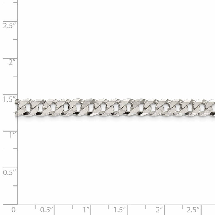 Lovely Rita's Chains Silver 5.50-mm Solid Beveled Link Curb Chain