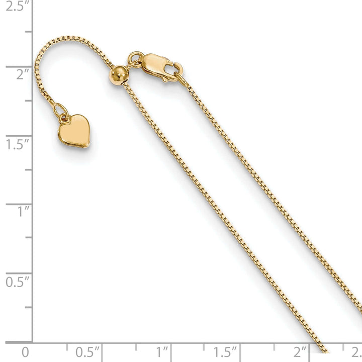 Lovely Rita's Chains Silver .85 mm Gold-plated Adjustable Box Chain