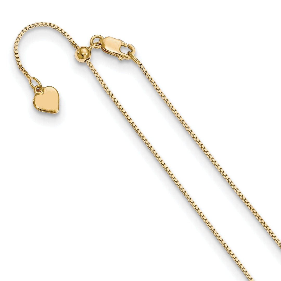Lovely Rita's Chains Silver .85 mm Gold-plated Adjustable Box Chain