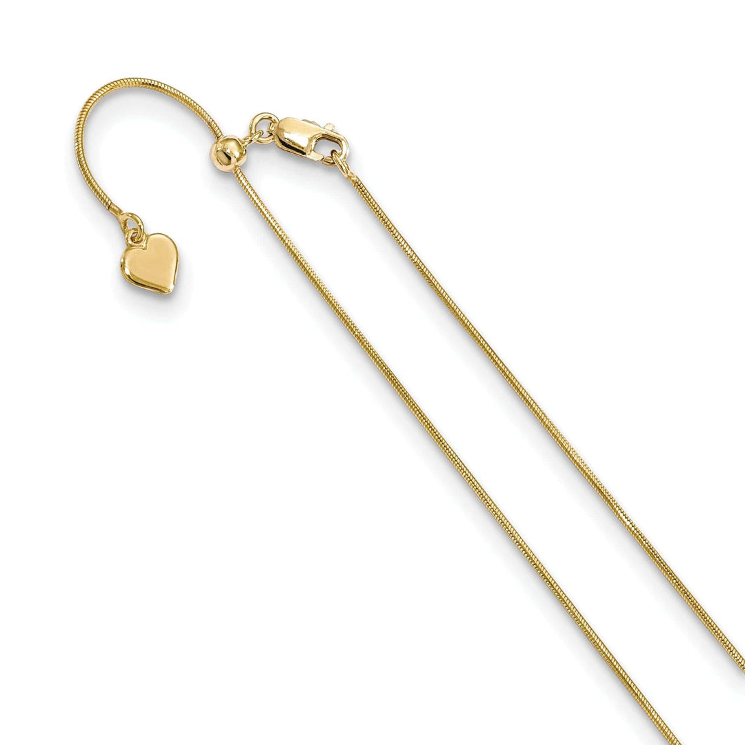 Lovely Rita's Chains Silver .95 mm Gold Adjustable Snake Chain