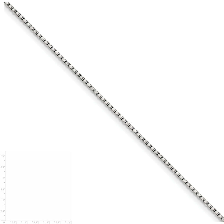 Lovely Rita's Chains Silver D.C 1.75-mm Round Fancy Box Chain