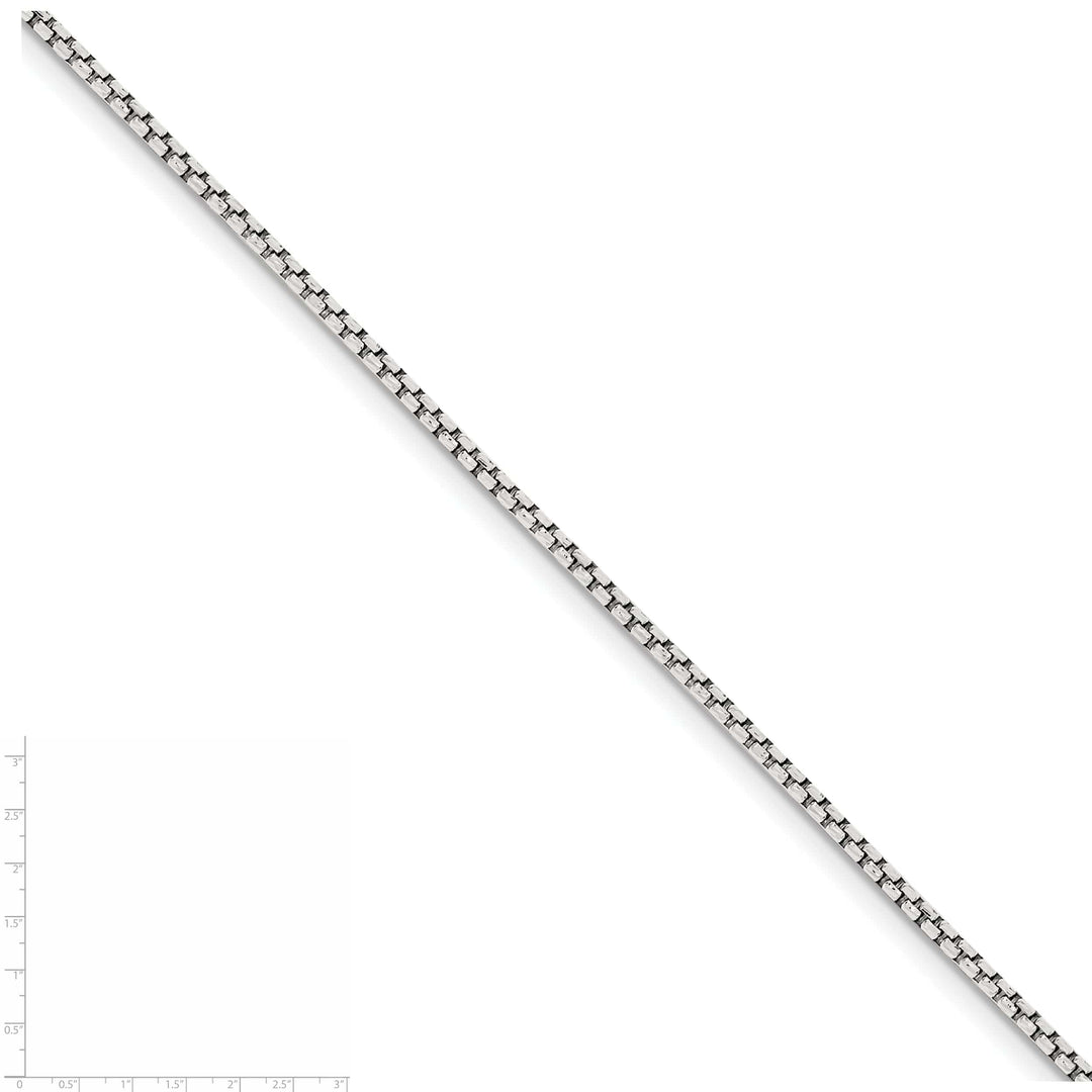 Lovely Rita's Chains Silver D.C 2.00-mm Round Fancy Box Chain