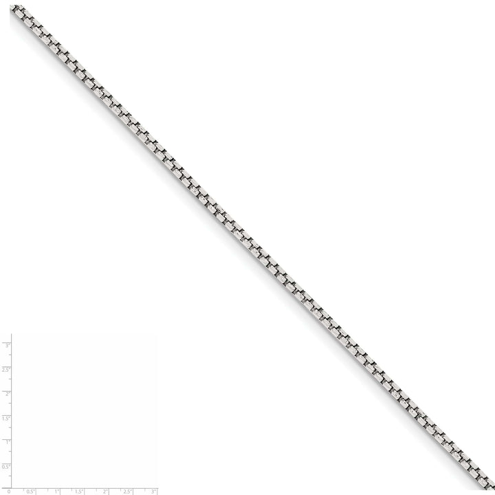 Lovely Rita's Chains Silver D.C 2.00-mm Round Fancy Box Chain