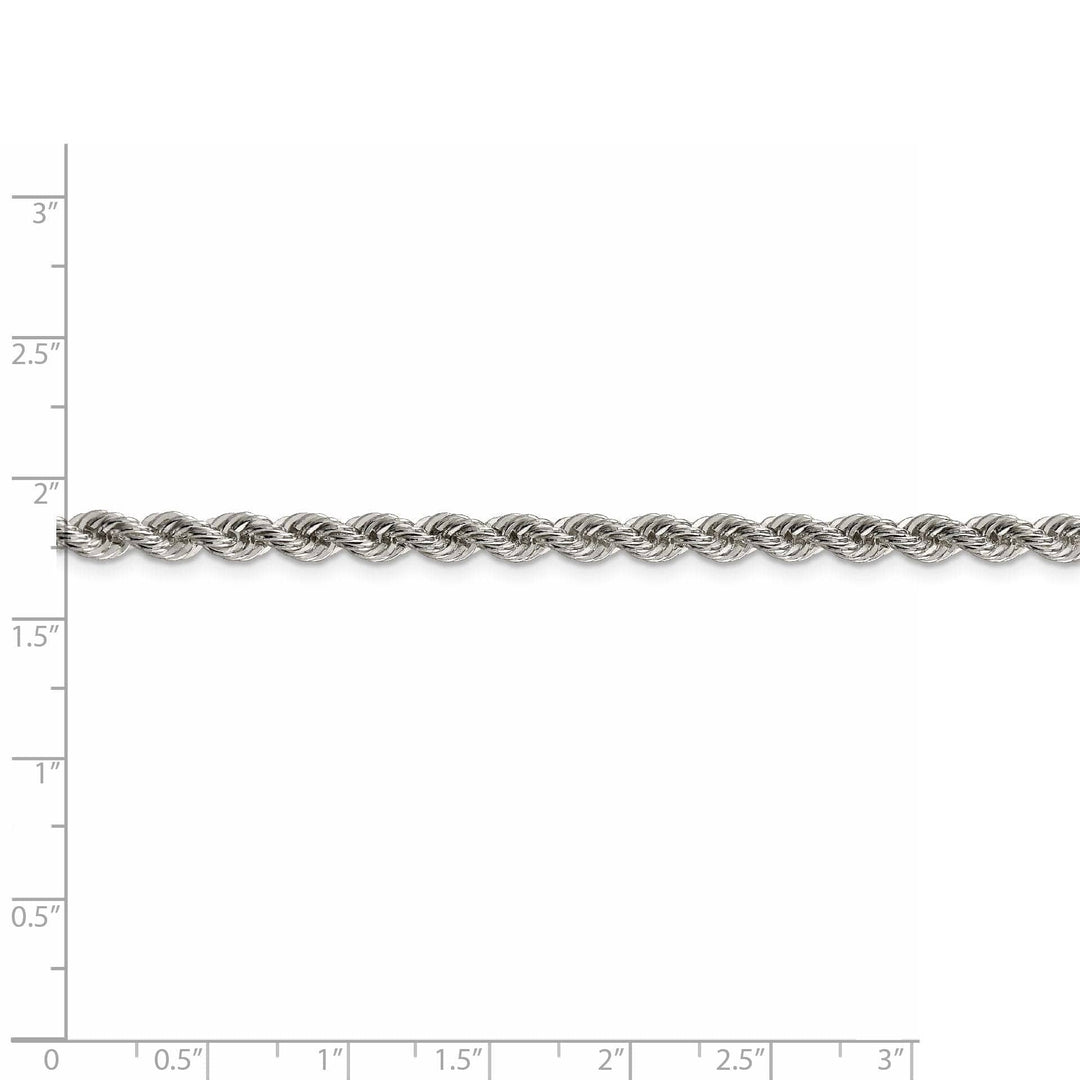 Lovely Rita's Chains Silver D.C 4.50-mm Solid Twisted Rope Chain