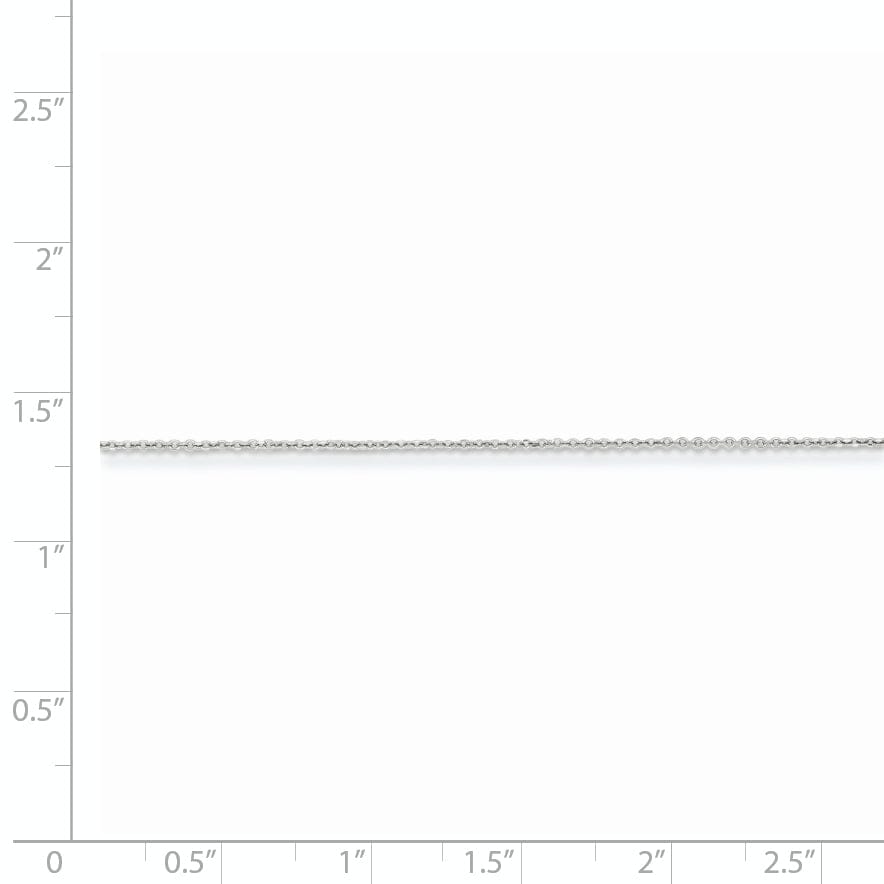 Lovely Rita's Chains Silver D.C Polish 1.00-mm 8 sided Cable Chain