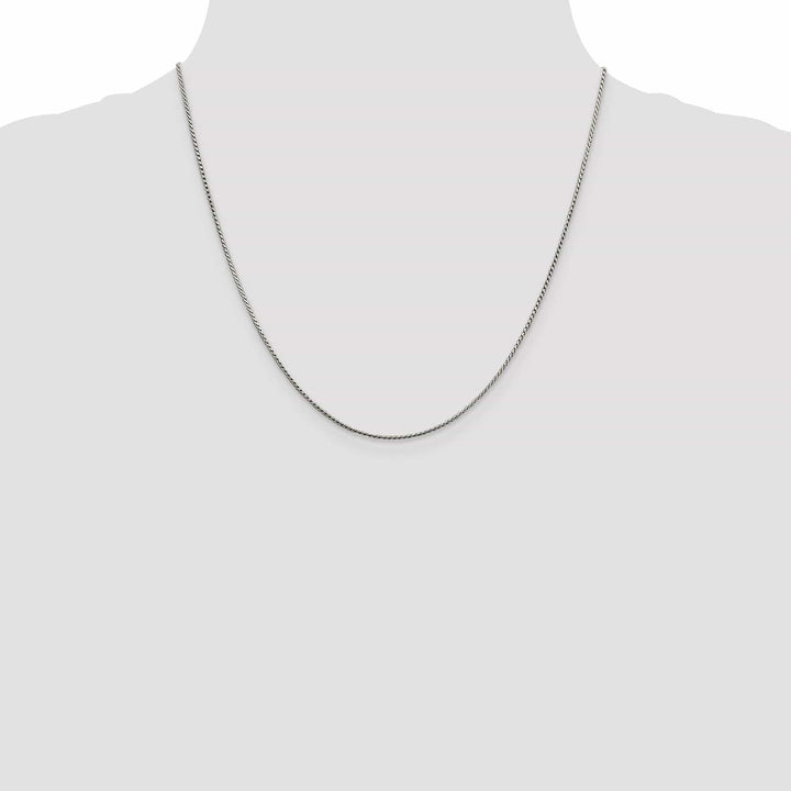 Lovely Rita's Chains Silver Polish 1.00-mm Solid Round Franco Chain