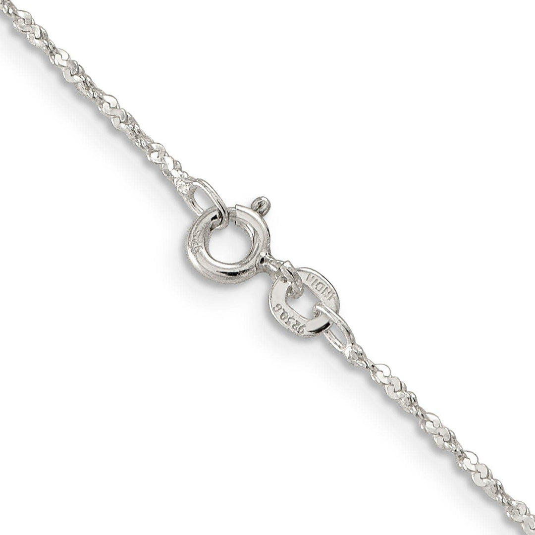 Lovely Rita's Chains Silver Polish 1.00-mm Twisted Serpentine Chain