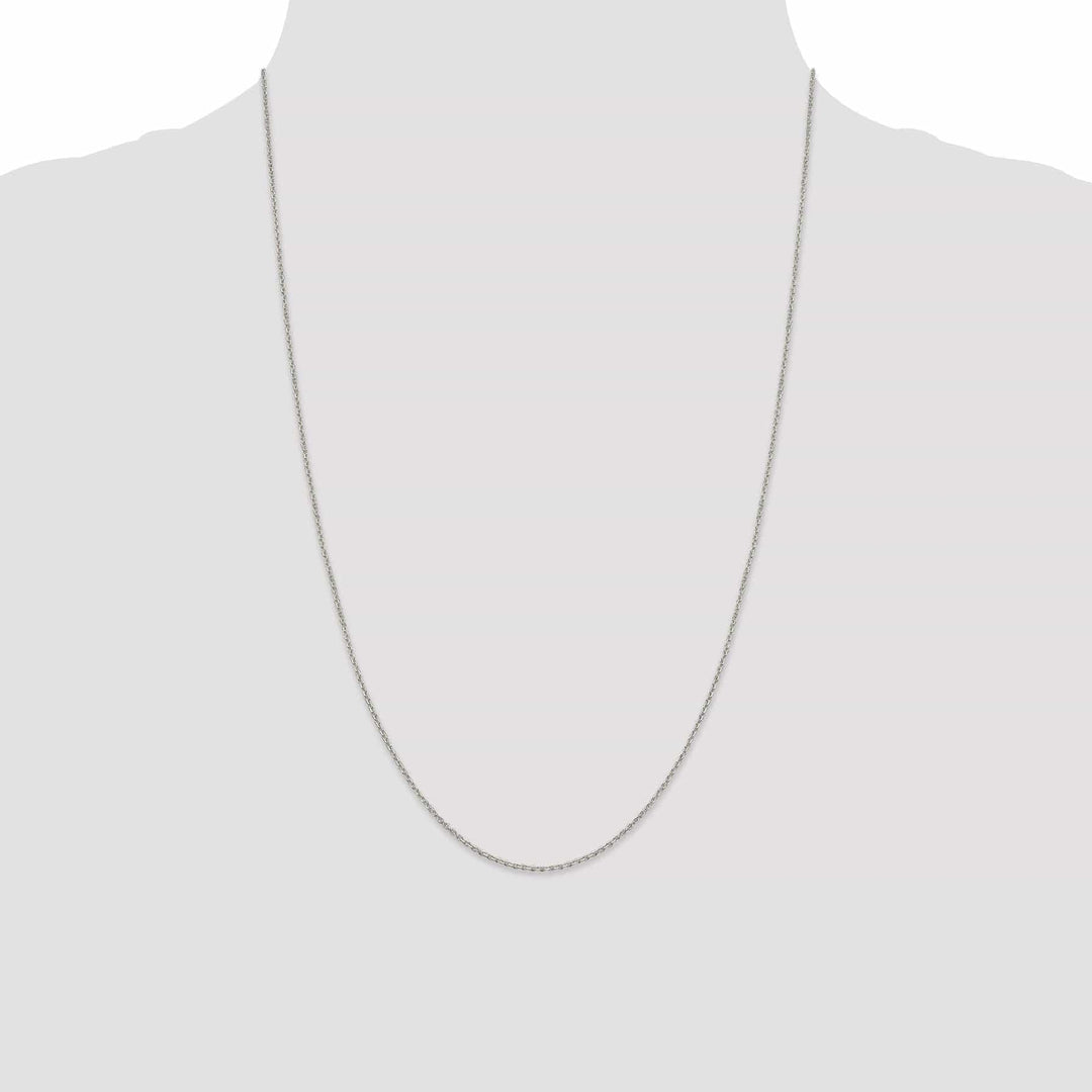 Lovely Rita's Chains Silver Polish 1.20-mm Beveled Oval Cable Chain