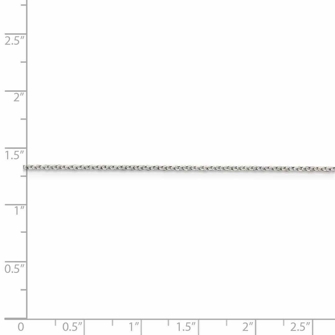 Lovely Rita's Chains Silver Polish 1.20-mm Beveled Oval Cable Chain