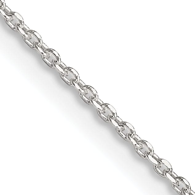Lovely Rita's Chains Silver Polish 1.20-mm Beveled Oval Cable Chain