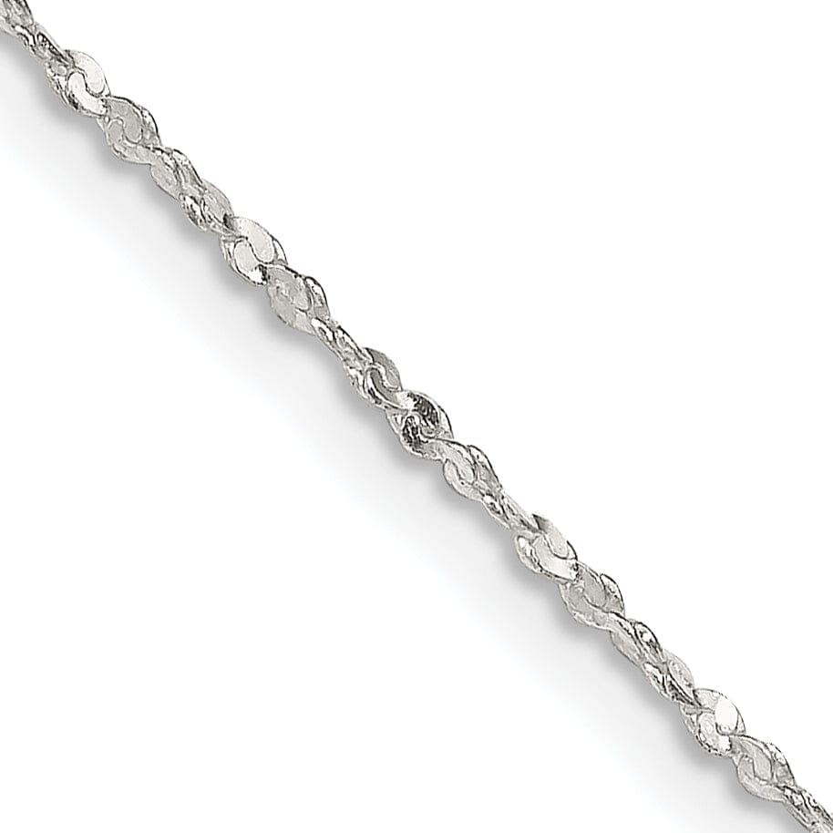 Lovely Rita's Chains Silver Polish 1.20-mm Twisted Serpentine Chain