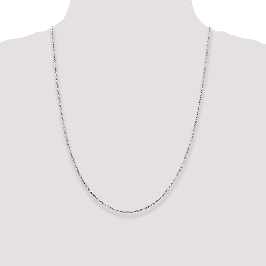 Lovely Rita's Chains Silver Polish 1.25-mm Solid Round Franco Chain