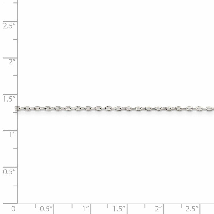 Lovely Rita's Chains Silver Polish 1.40-mm Beveled Oval Cable Chain