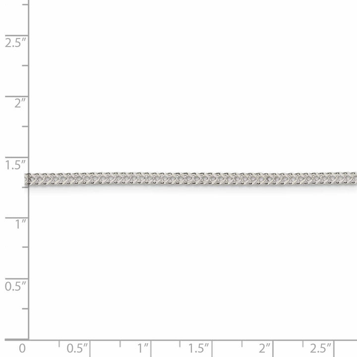 Lovely Rita's Chains Silver Polish 2.00-mm Solid Square Franco Chain