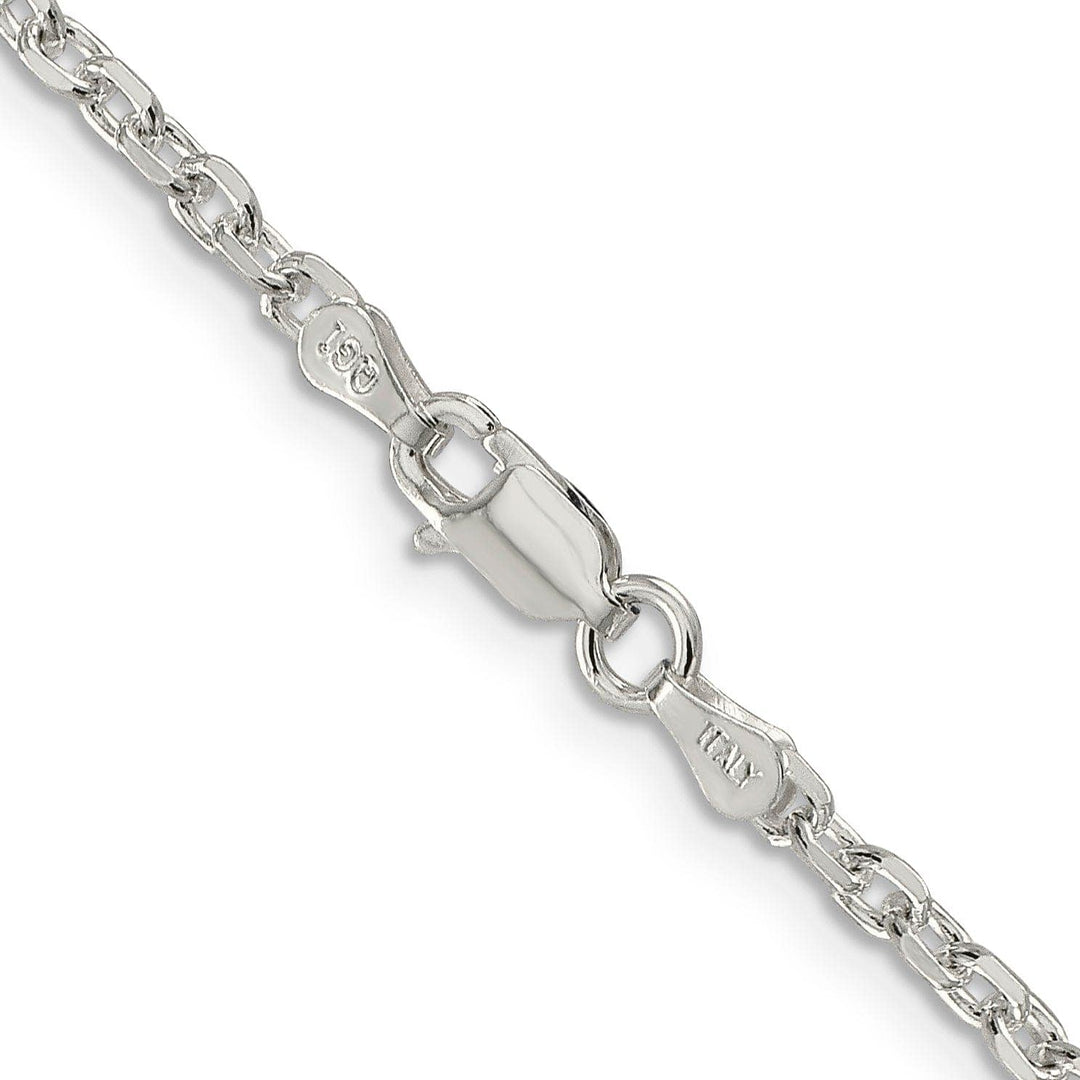 Lovely Rita's Chains Silver Polish 2.75-mm Beveled Oval Cable Chain