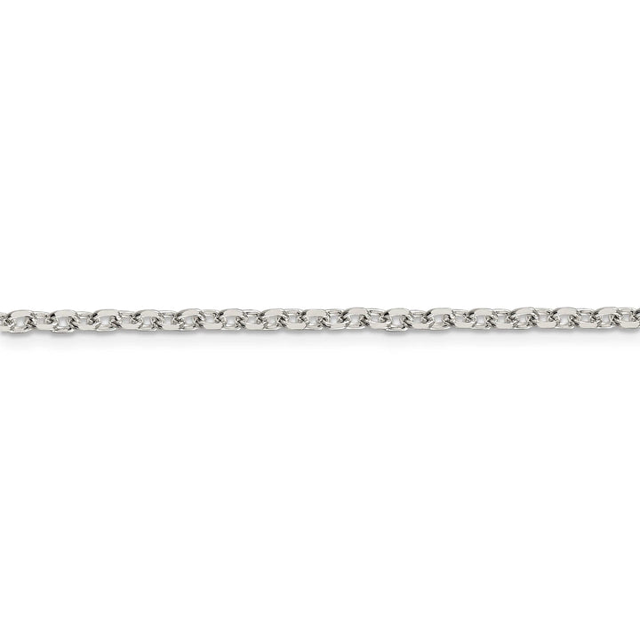 Lovely Rita's Chains Silver Polish 2.75-mm Beveled Oval Cable Chain