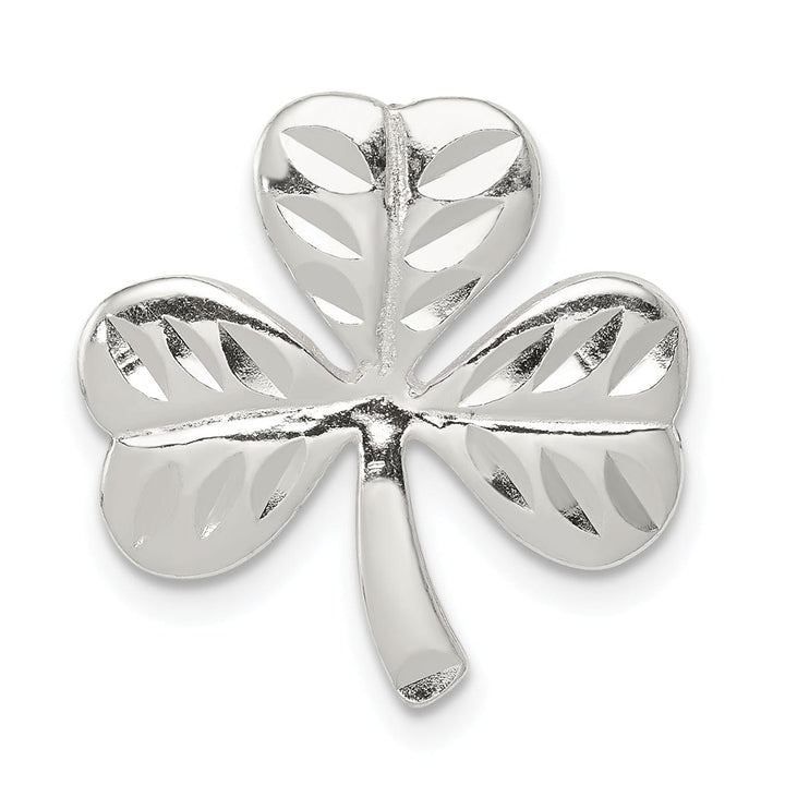 Lovely Rita's Chains Silver Polish Finish Chain Slide Shamrock Charm