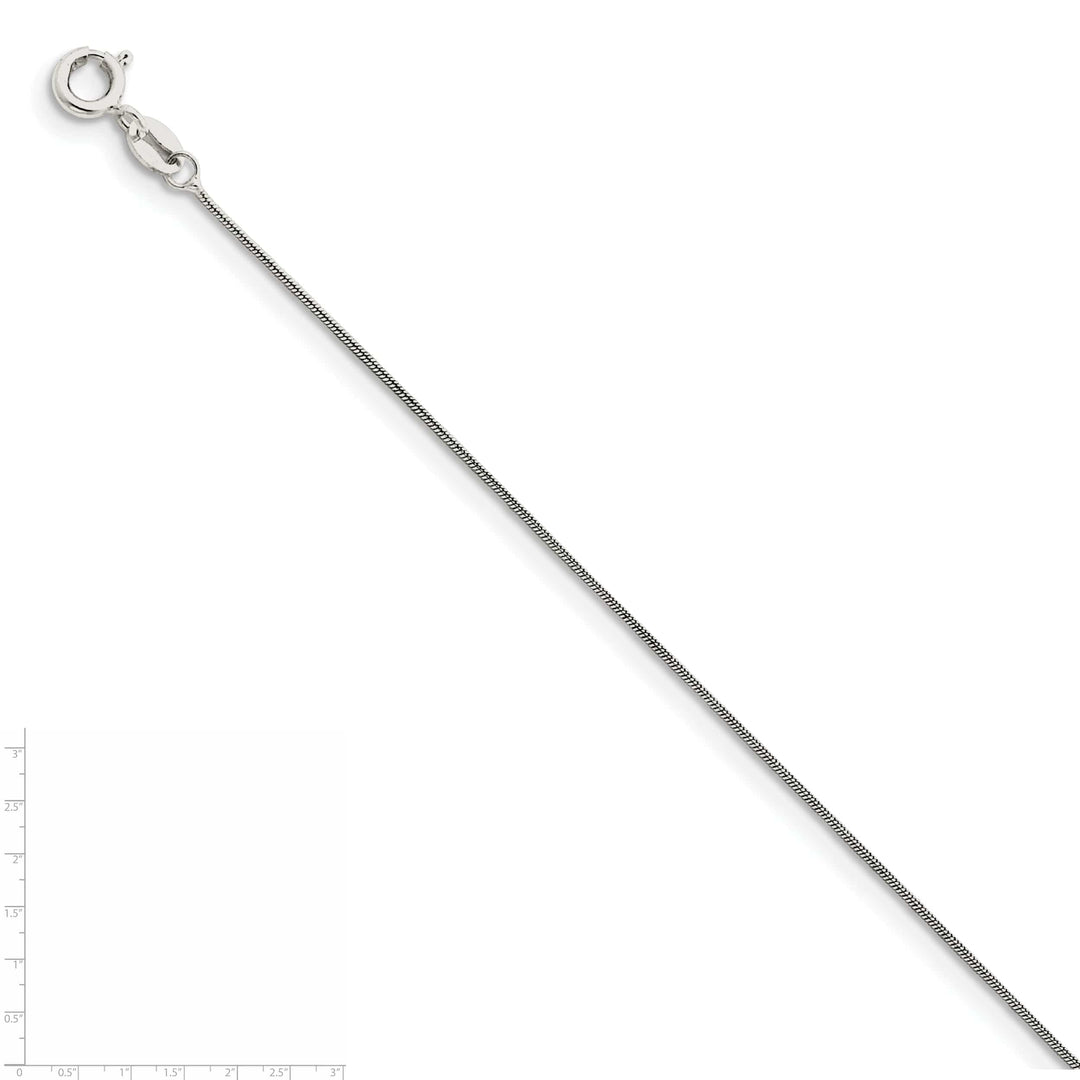 Lovely Rita's Chains Silver Polish Solid 0.70-mm Round Snake Chain