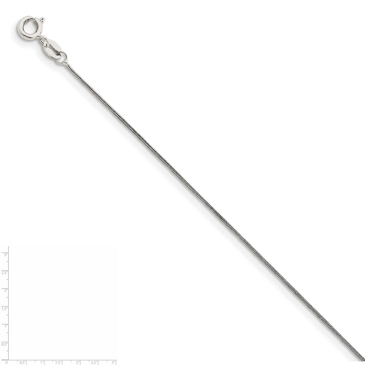 Lovely Rita's Chains Silver Polish Solid 0.70-mm Round Snake Chain