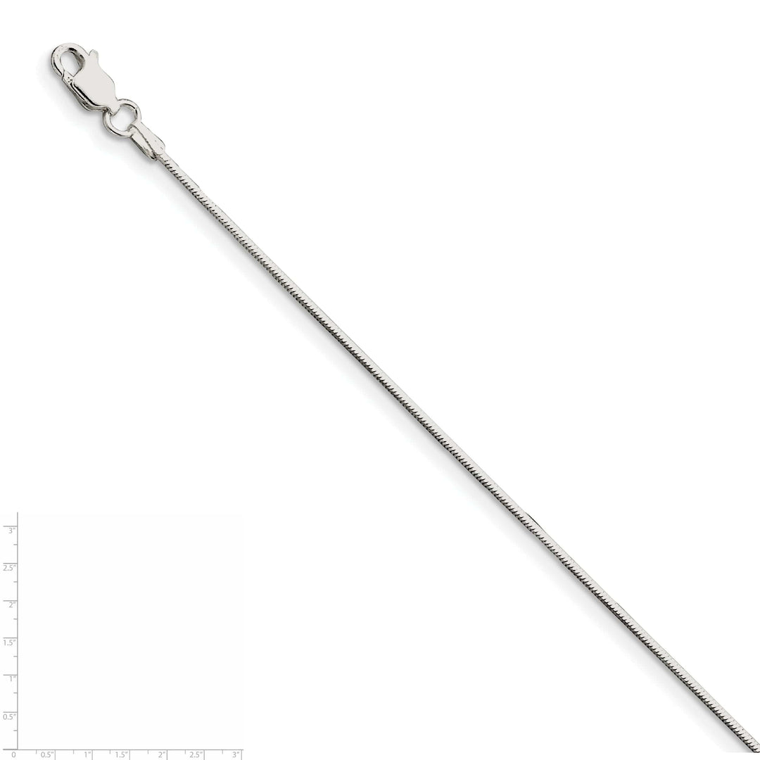 Lovely Rita's Chains Silver Polished 0.80-mm Square Snake Chain