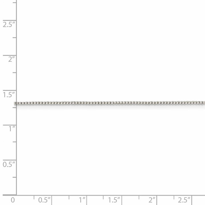 Lovely Rita's Chains Silver Polished 1.00-mm Half Round Box Chain