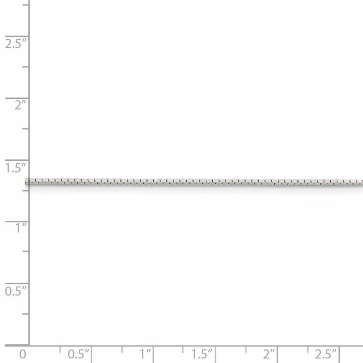 Lovely Rita's Chains Silver Polished 1.00-mm Mirror Box Chain