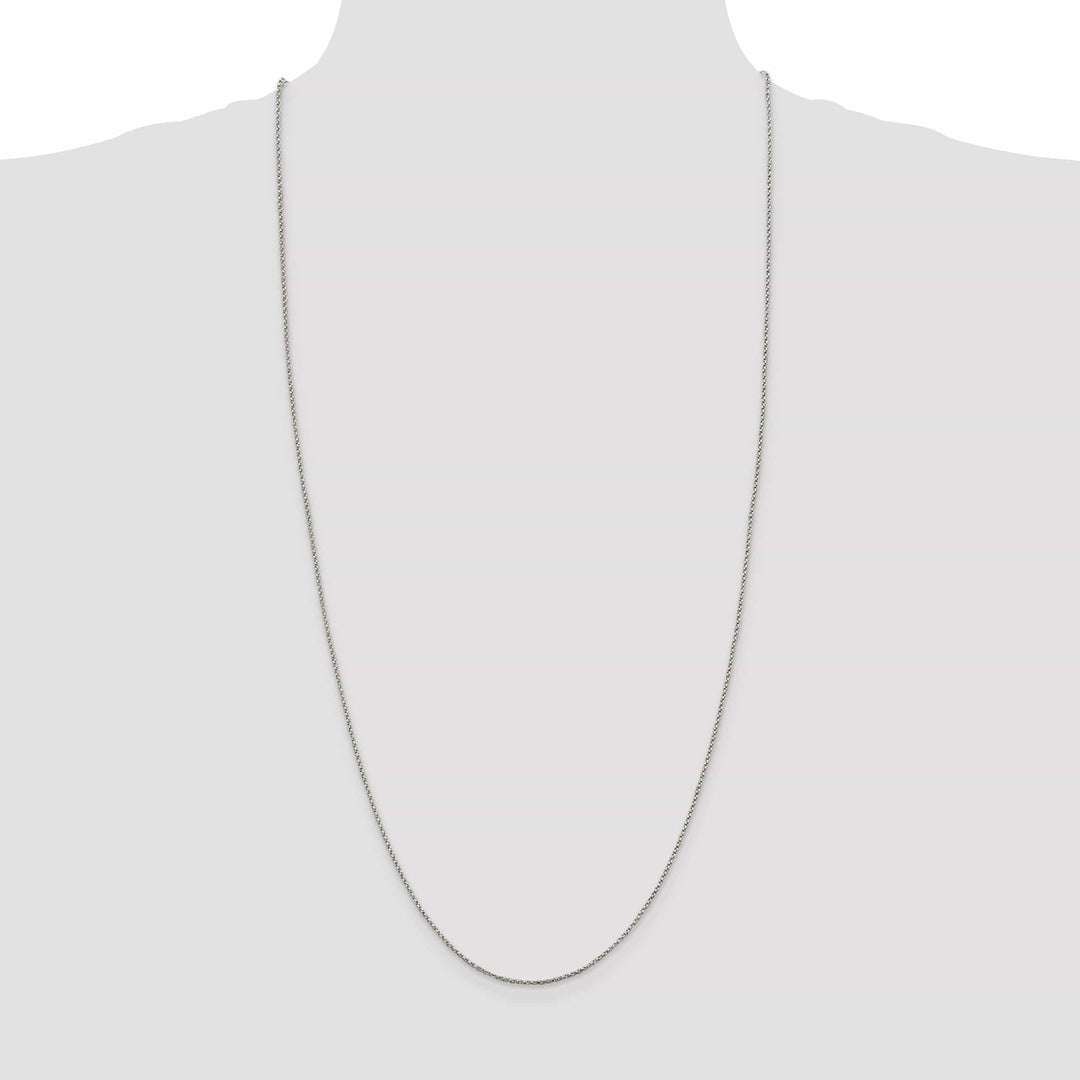 Lovely Rita's Chains Silver Polished 1.25-mm Twisted Box Chain