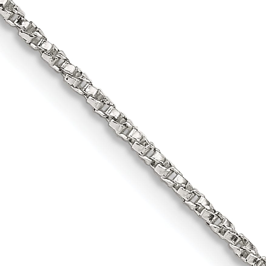 Lovely Rita's Chains Silver Polished 1.25-mm Twisted Box Chain