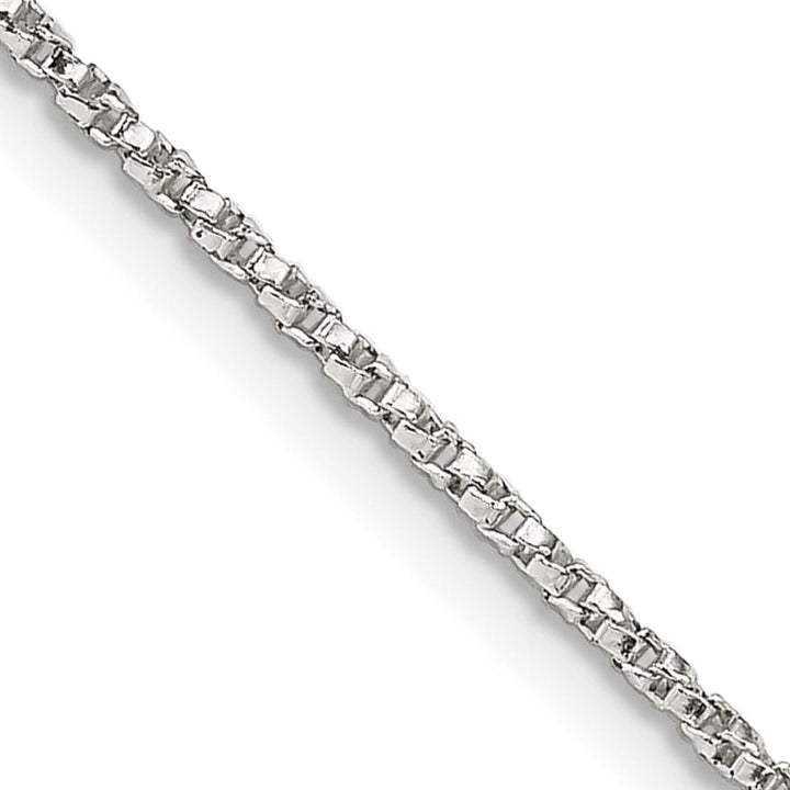 Lovely Rita's Chains Silver Polished 1.25-mm Twisted Box Chain