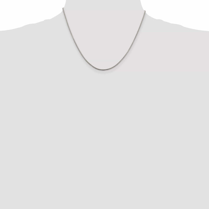 Lovely Rita's Chains Silver Polished 1.50-mm Half Round Box Chain