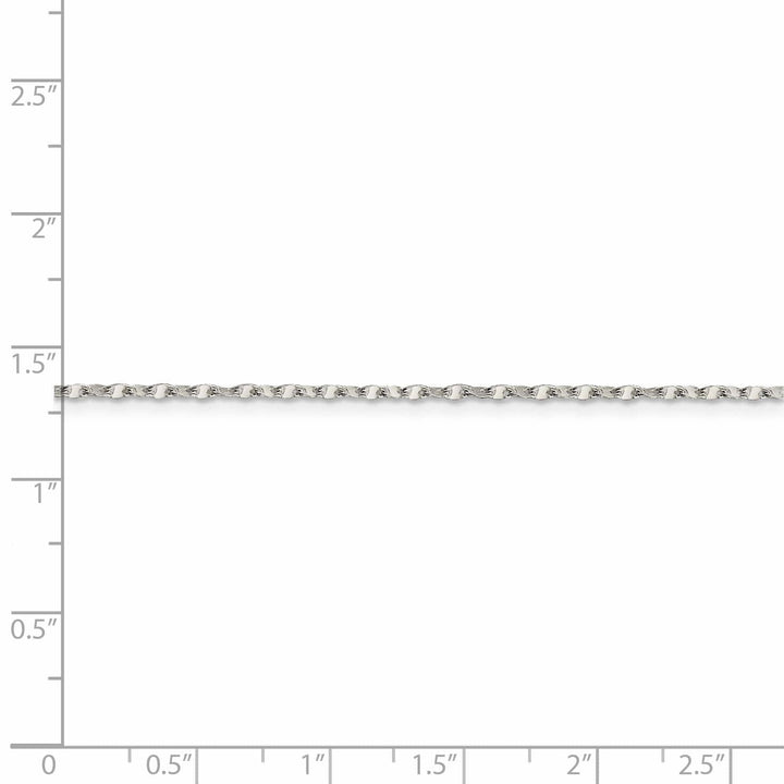 Lovely Rita's Chains Silver Polished 1.75-mm Flat Anchor Link Chain