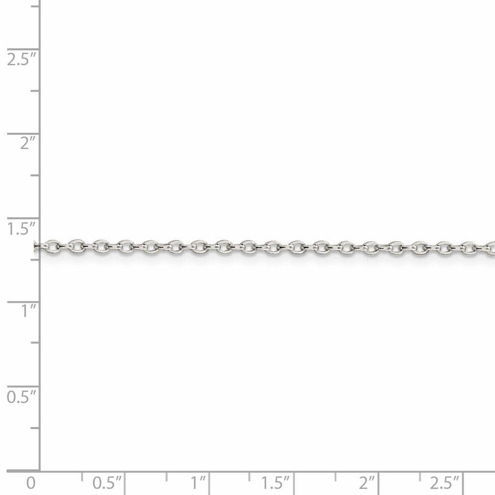 Lovely Rita's Chains Silver Polished 2.00-mm Long Link Rolo Chain